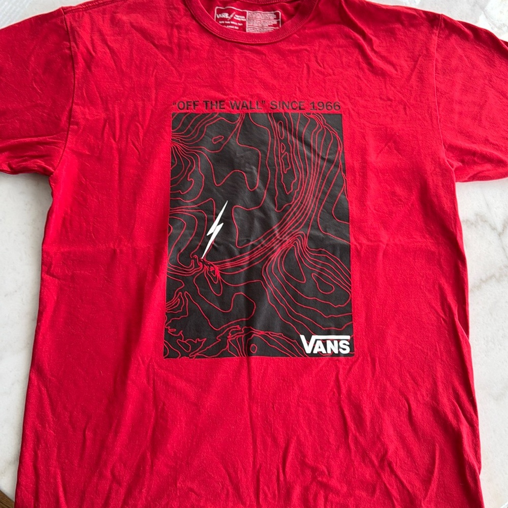 Red Vans Off the Wall Tshirt